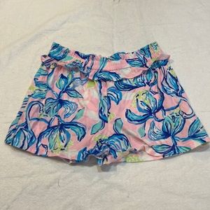 Lily Pulitzer Girls Size L Ruffled Shorts